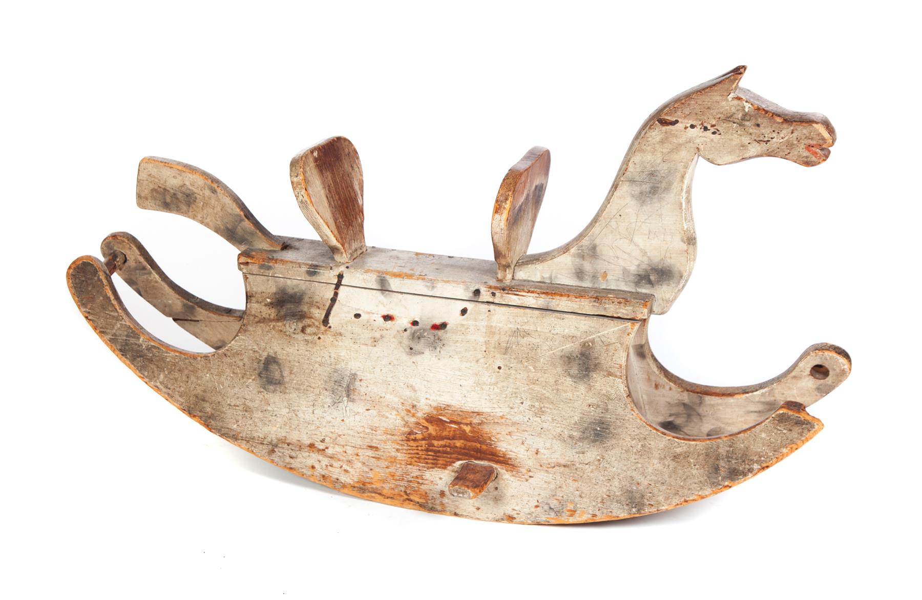 Appraisal: ROCKING HORSE American or European late th-early th century Cutout