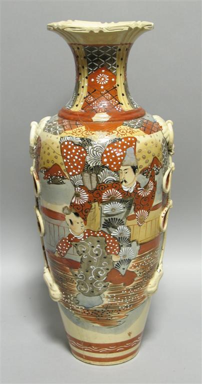 Appraisal: JAPANESE KUTANI VASE Meiji period circa signed Kutani under foot