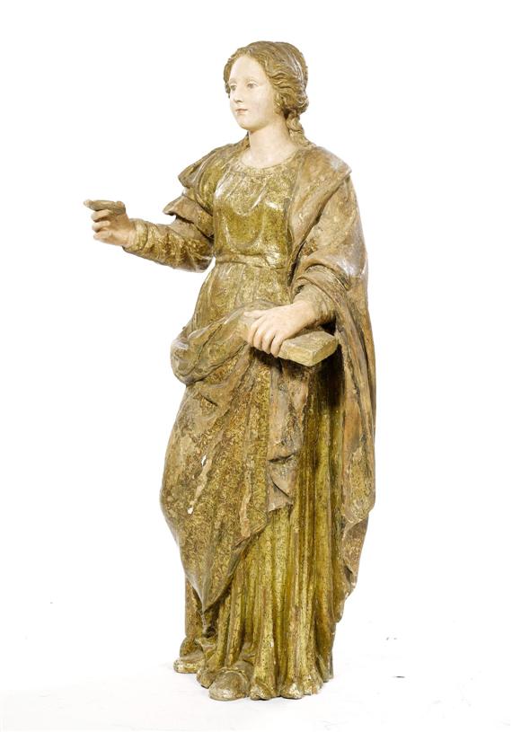 Appraisal: SAINT LUCIA Baroque Spain nd half of the th century