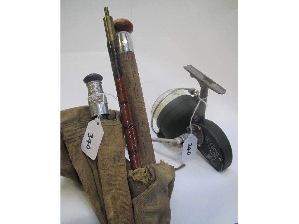 Appraisal: Lot comprising two Hardy Bro's split cane fishing rods and