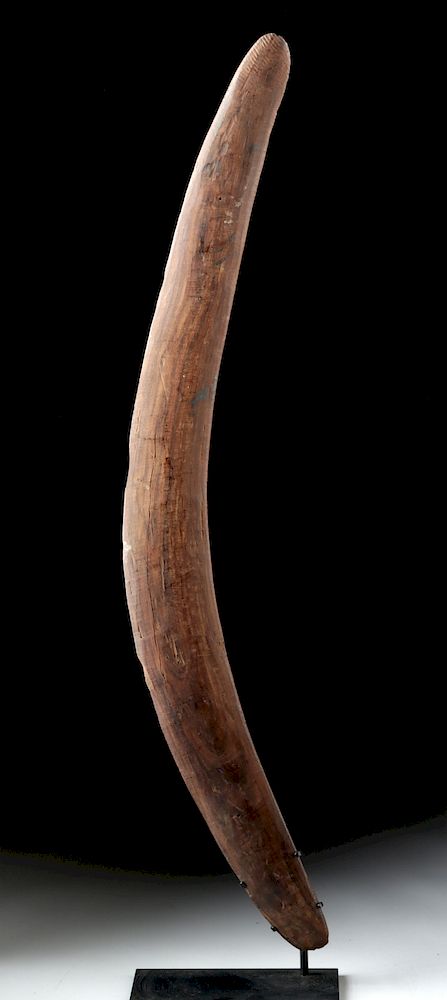 Appraisal: Early th C Australian Aboriginal Wooden Boomerang Oceania Western Australia