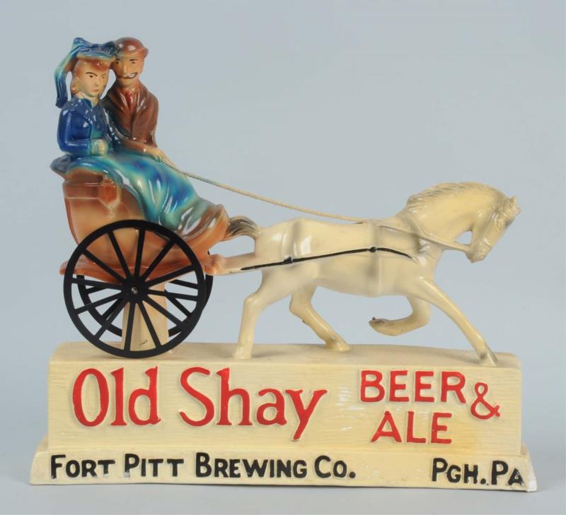 Appraisal: Old Shay Beer Chalk Figure This Old Shay chalk figure