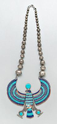 Appraisal: Southwestern thunderbird necklace large thunderbird pendant articulated wings and body