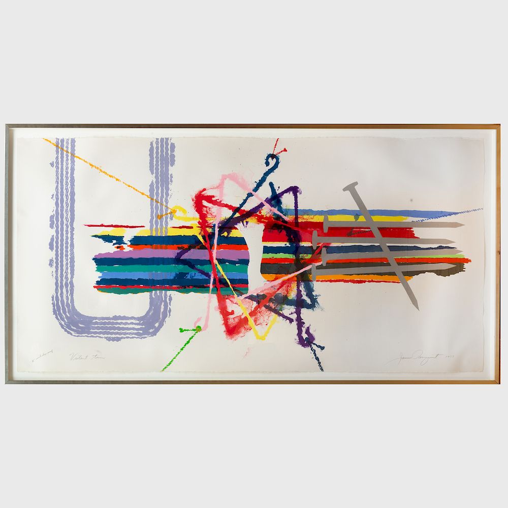 Appraisal: James Rosenquist - Violent Turn Lithograph in colors on wove