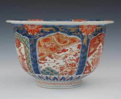 Appraisal: A Chinese Imari Bowl th Century Reverse bell shaped bowl