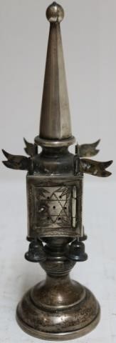 Appraisal: TH CENTURY SILVER SPICE TOWER CONTINENTAL MARKED SPIRE ON TOP