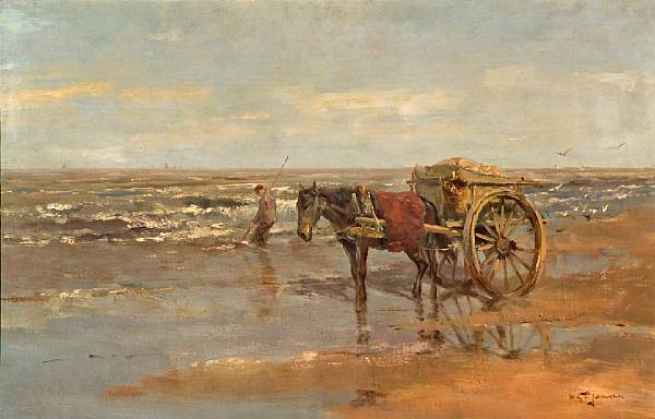 Appraisal: Willem George Frederik Jansen Dutch - An extensive beach scene