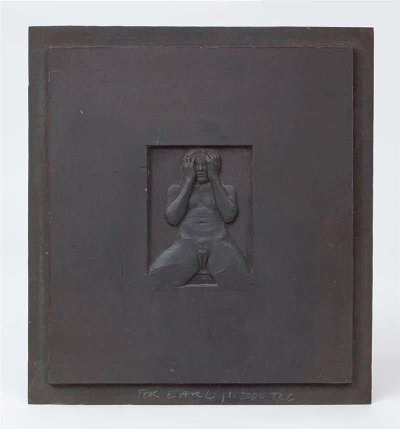 Appraisal: ROBERT GRAHAM - NUDE RELIEF Bronze with black patina signed