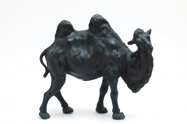 Appraisal: th century Chinese bronze camel Finely cast double-humped camel in