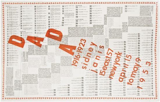 Appraisal: Marcel Duchamp - Poster for Exhibition DADA - - poster