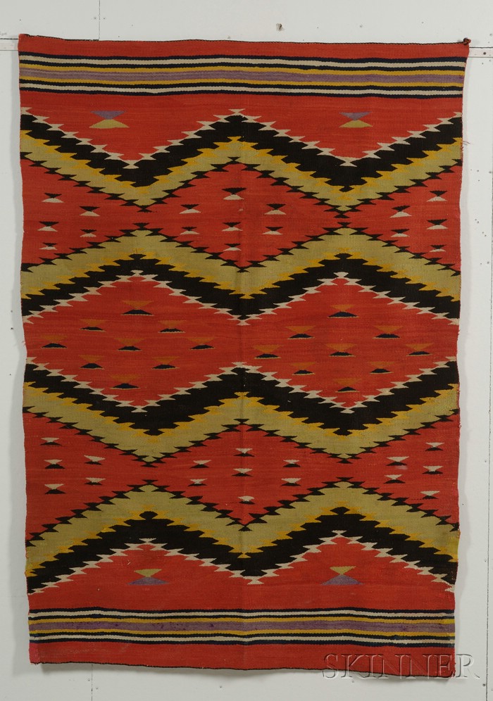 Appraisal: Southwest Weaving Navajo c late th century natural and synthetic