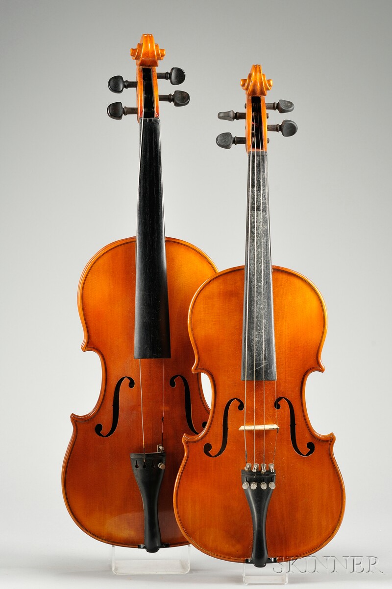 Appraisal: Two German Violins Meisel Workshop c including one child's