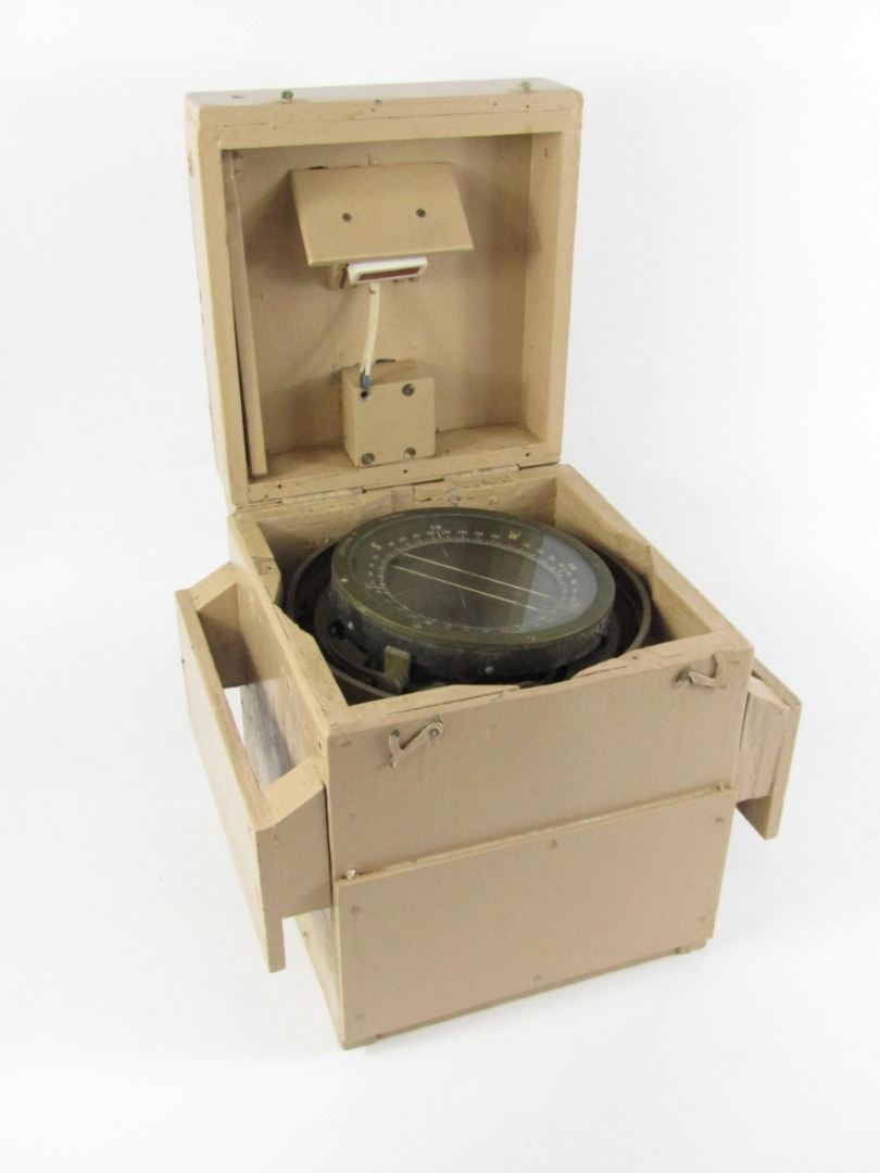 Appraisal: A Naval gimbal compass type P A no T boxed