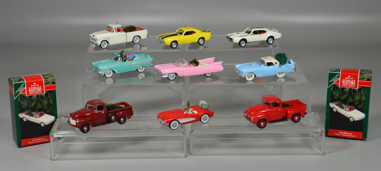 Appraisal: Hallmark Classic American Cars Christmas Ornaments with original boxes