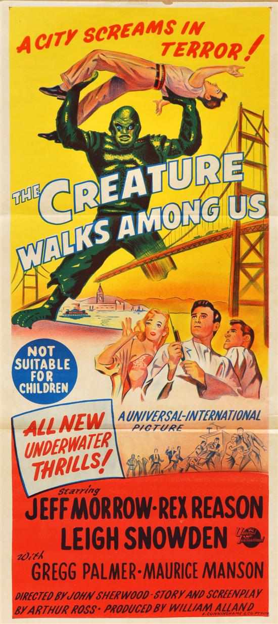 Appraisal: THE CREATURE WALKS AMONG US Universal International Australian daybill poster