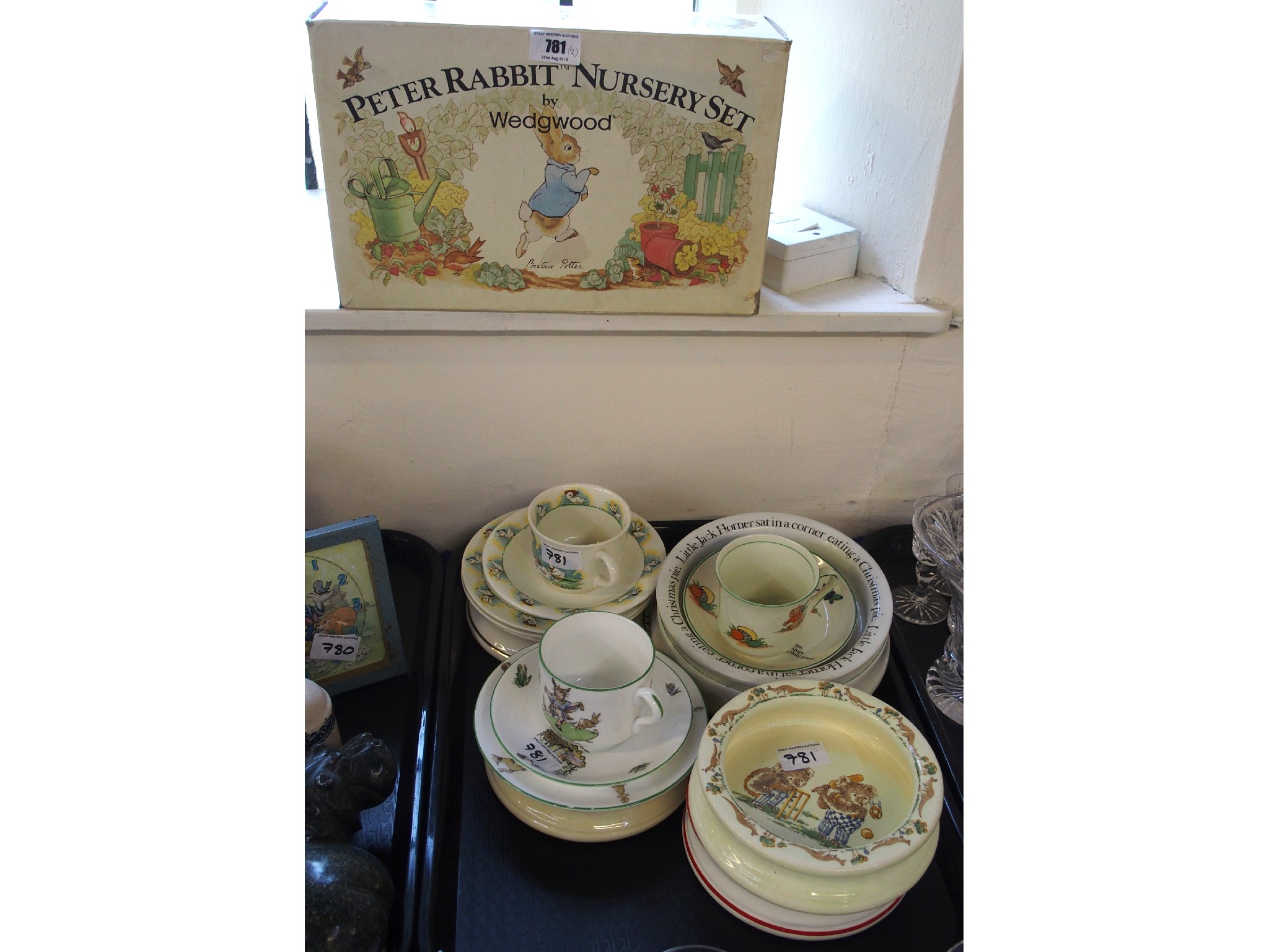 Appraisal: Peter Rabbit Nursery Set by Wedgwood in original box and