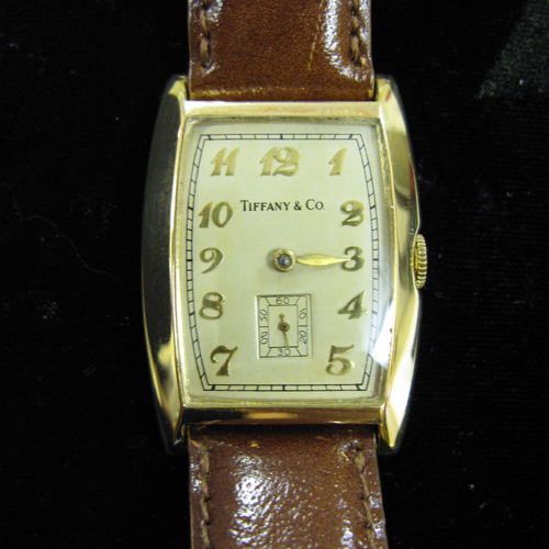 Appraisal: MAN'S VINTAGE TIFFANY CO WRISTWATCH Swiss Longines Watch Co movement