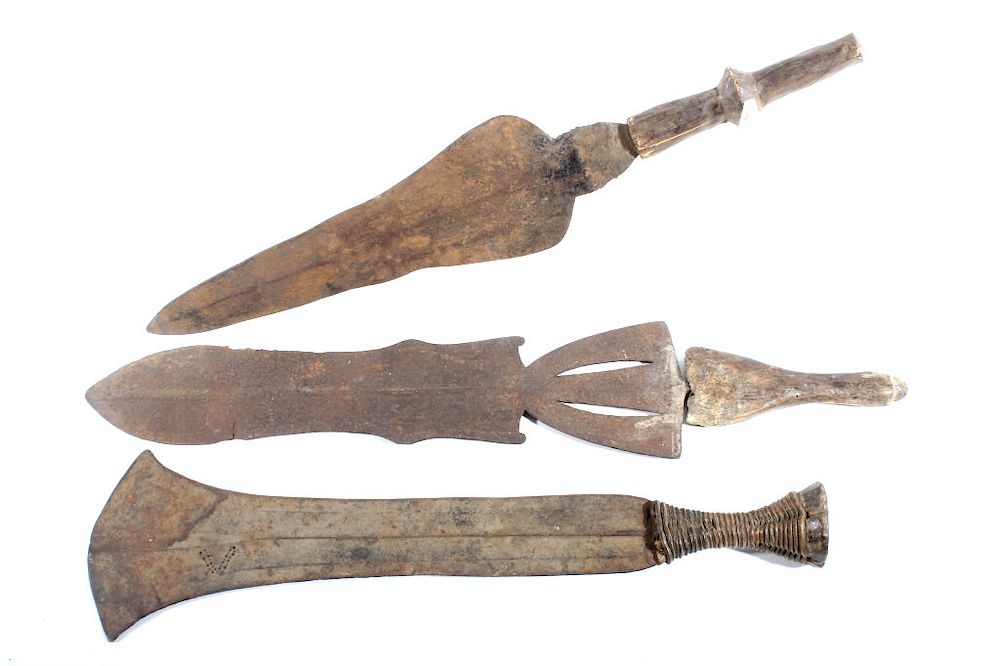 Appraisal: Collection of th Century Kuba Kingdom Swords Featured in this