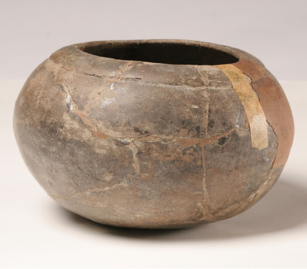 Appraisal: Native American restored pottery pot found in Glades Florida dia