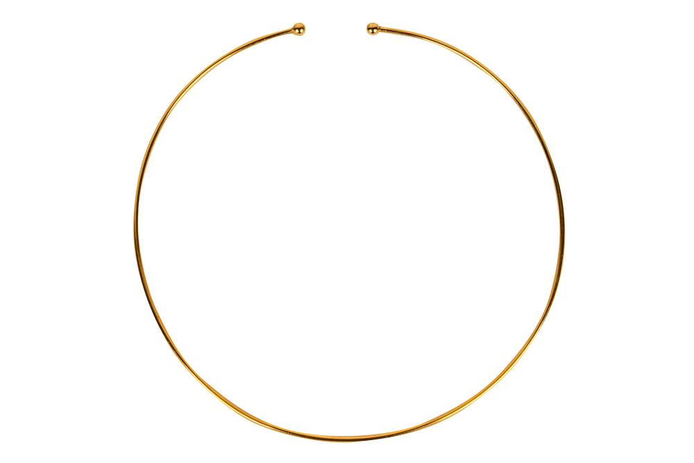 Appraisal: KARAT YELLOW GOLD CHOKER NECKLACE grams approximately mm in diameter