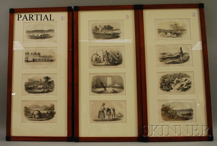 Appraisal: Thirty-four P S Duval Lithograph Views of South America in