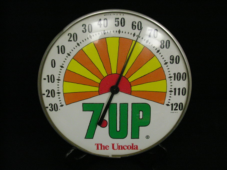 Appraisal: UP UNCOLA THERMOMETER Code - - Made in USA Size