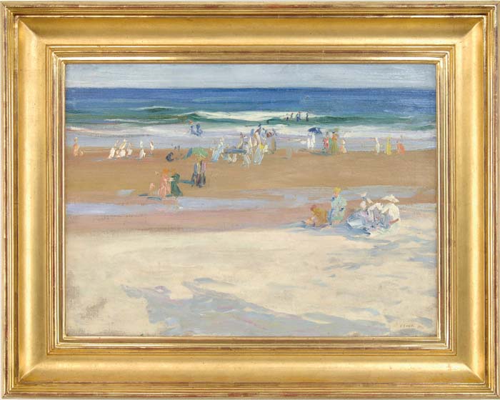 Appraisal: RUSSELL TABER HYDE American - FIGURES ON THE BEACH Oil