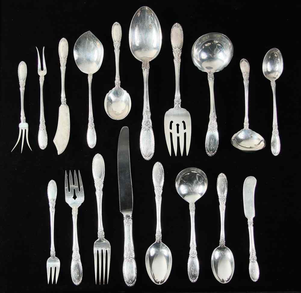 Appraisal: CASED STERLING SILVER FLATWARE SET - Towle 'Old Mirror' Pattern