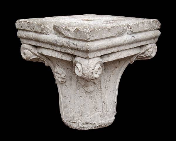 Appraisal: An Italian early Renaissance Istrian marble capital th century The