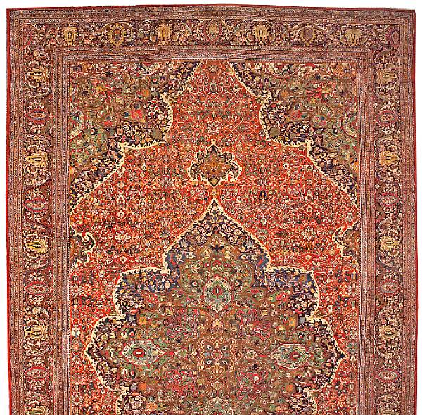 Appraisal: A Fereghan Sarouk carpet Central Persia late th century size