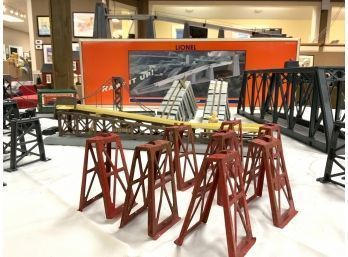 Appraisal: A large collection of Lionel train accessories including bridges and