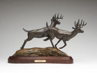 Appraisal: Rick Taylor ''Buck Fever'' dated titled and signed to base