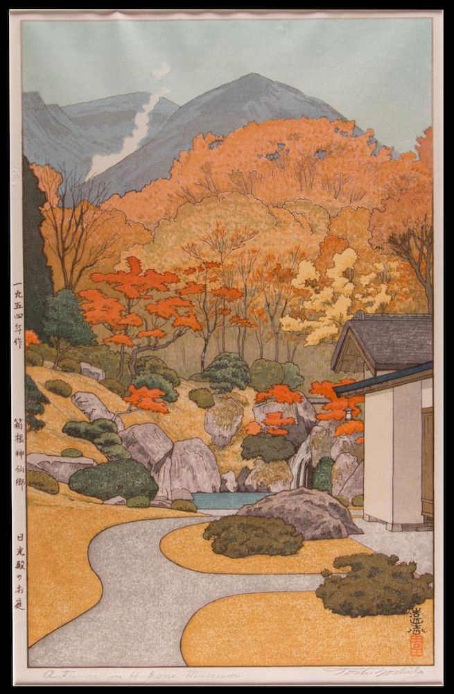 Appraisal: Toshi YOSHIDA - Toshi YOSHIDA - Title Autumn in Hakone