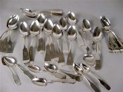 Appraisal: Group of thirty-five American coin silver spoons various makers th