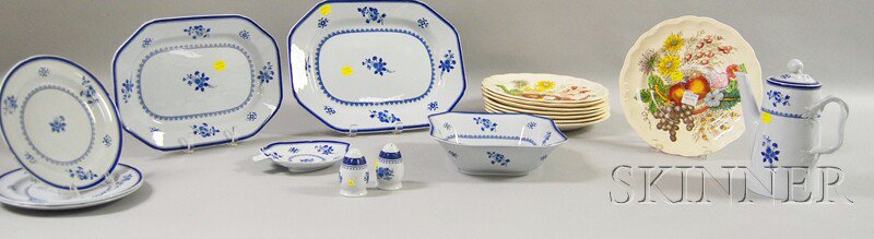 Appraisal: Eighteen Pieces of Spode Ceramic Tableware eight Reynolds plates with