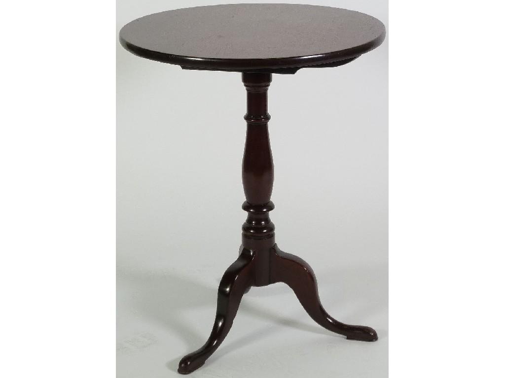 Appraisal: TH CENTURY MHAOGANY SNAP TOP OCCASIONAL TABLE IN THE GEORGE