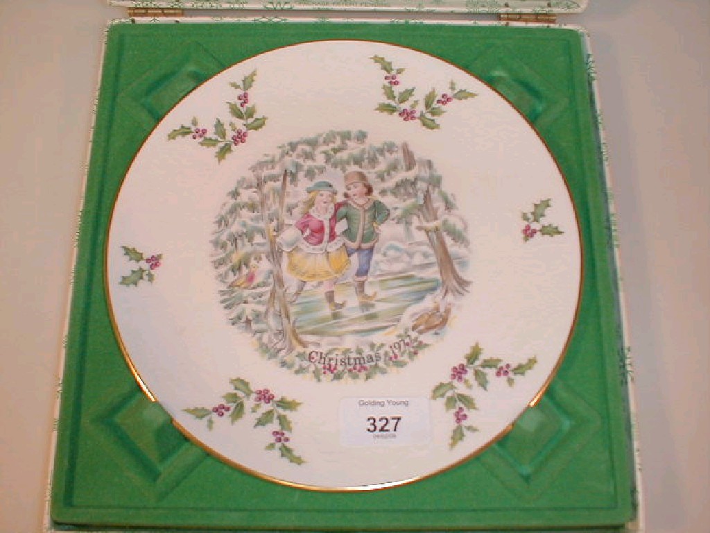 Appraisal: A set of six Royal Doulton Christmas plates boxed