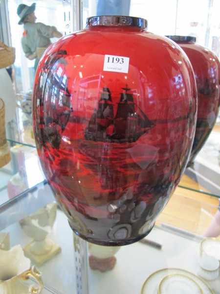 Appraisal: A ROYAL DOULTON FLAMBE VASE