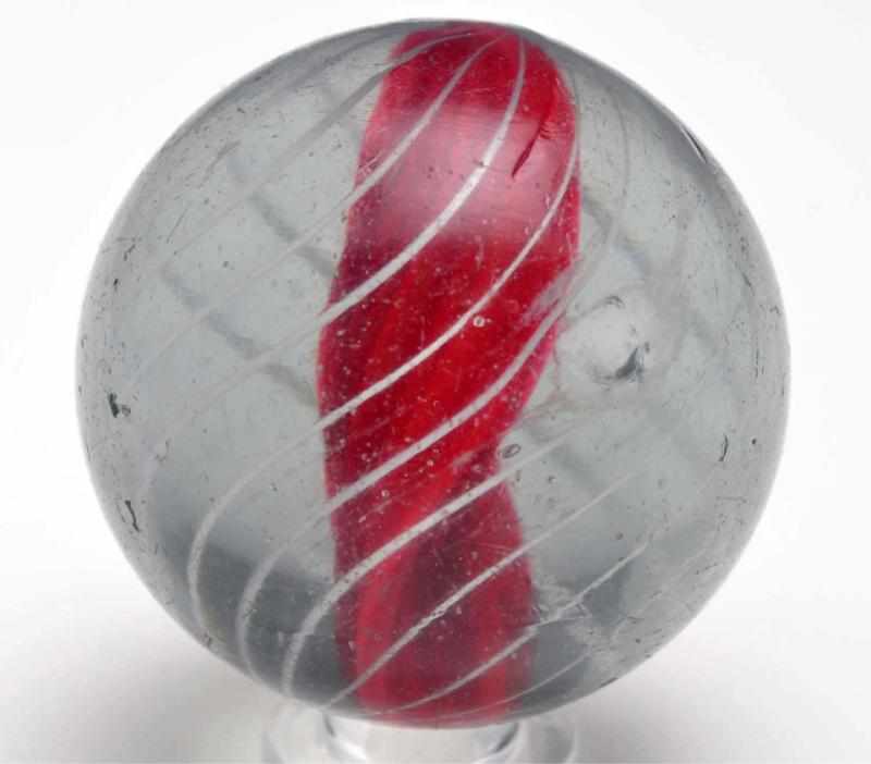 Appraisal: Single Ribbon Core Swirl Marble Description Ribbon is made up