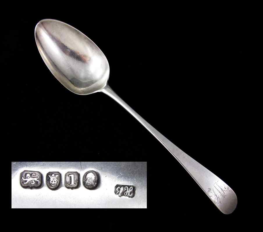 Appraisal: HESTER BATEMAN ENGLISH STERLING SILVER SPOON Hallmarked with London hallmarks