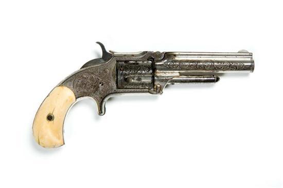 Appraisal: SMITH WESSON SECOND ISSUE REVOLVER American ca - Nickel plated