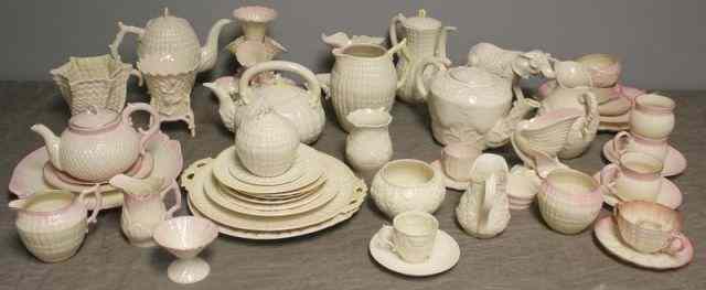 Appraisal: BELLEEK Large Lot of Assorted Pieces Most with green mark