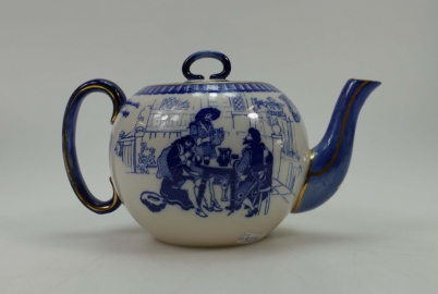 Appraisal: Royal Doulton Burslem Teapot decorated in the blue gilded Jacobian