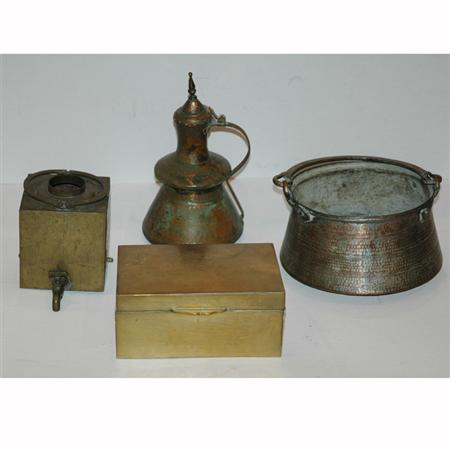 Appraisal: Group of Brass Articles Estimate -