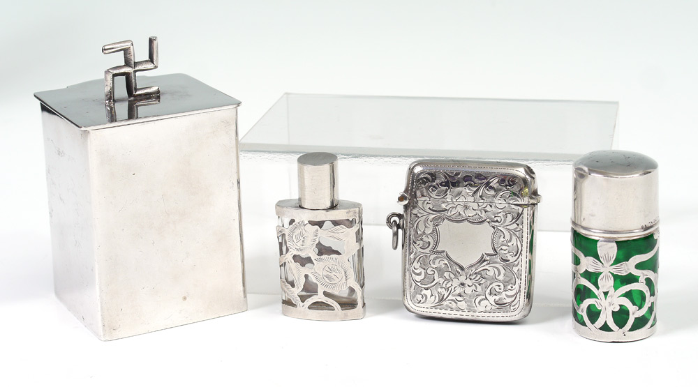 Appraisal: PIECE SILVER OBJETS DE VERTU pieces total to include Birmingham