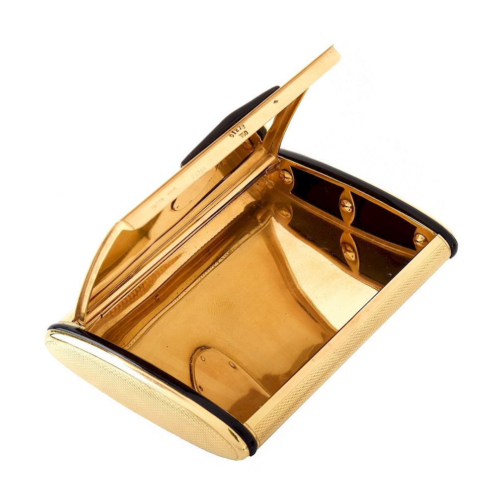 Appraisal: Vintage Cartier K Cigarette Case Vintage Cartier Karat Yellow Gold