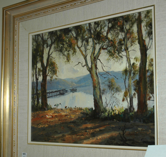 Appraisal: DOUG SEALY - Tranquil Broad Water Oil on board Signed