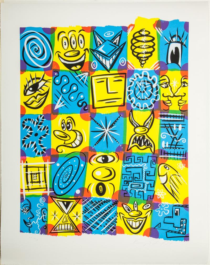 Appraisal: Kenny Scharf b Check Fest for Lincoln Center Festival Screenprint