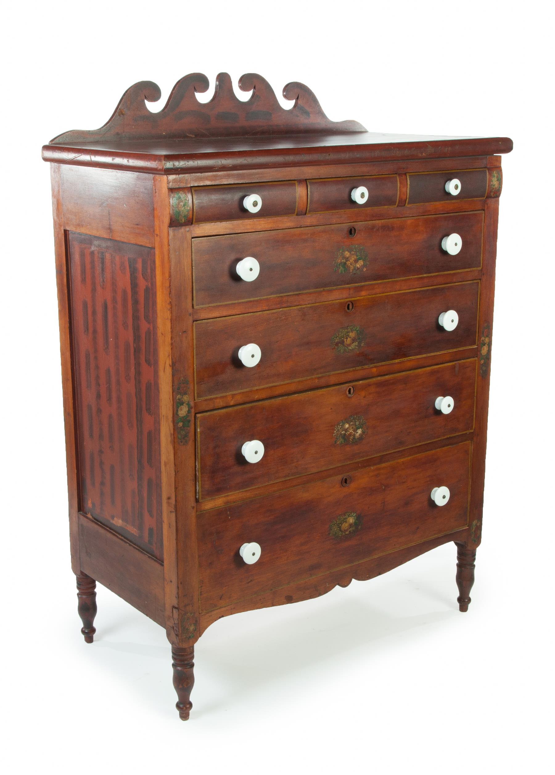 Appraisal: SOAP HOLLOW CHEST OF DRAWERS Second half- th century cherry