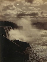 Appraisal: A Vintage Photograph of Niagara Falls A vintage albumen print